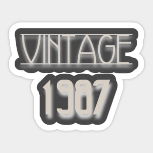 Vintage 1987 Sticker